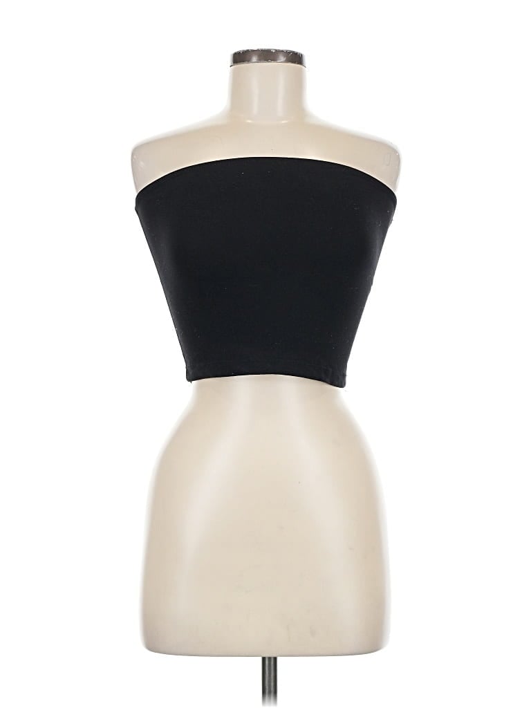 Pre-owned Brandy Melville Tube Top Black Strapless Neckline Tops