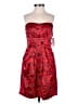 Snap Paisley Red Cocktail Dress Size 5 - photo 1