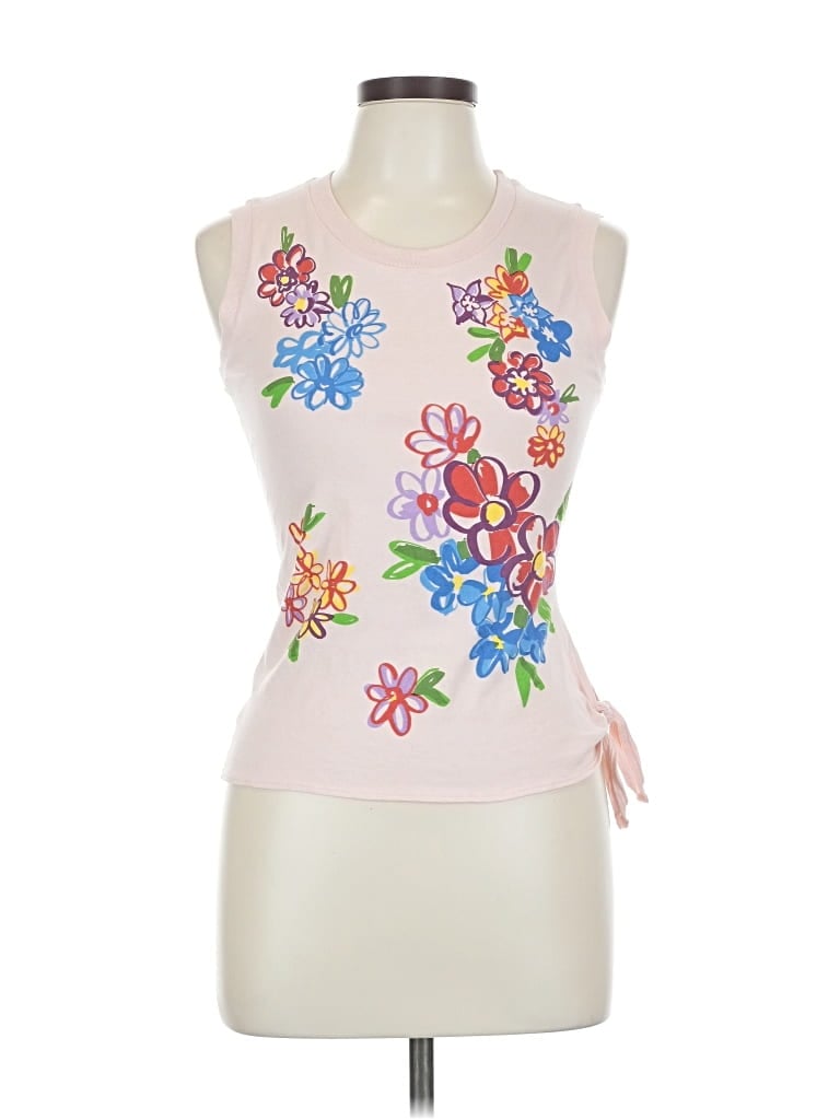 Pre-owned Moschino Sleeveless T-shirt In Pink
