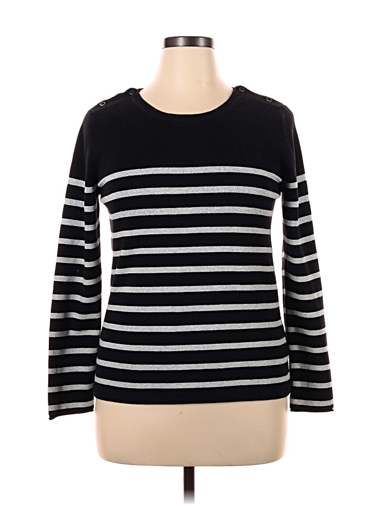 Pre-owned Tommy Hilfiger Pullover Sweater In Black