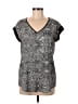 Express Gray Short Sleeve Blouse Size M - photo 1