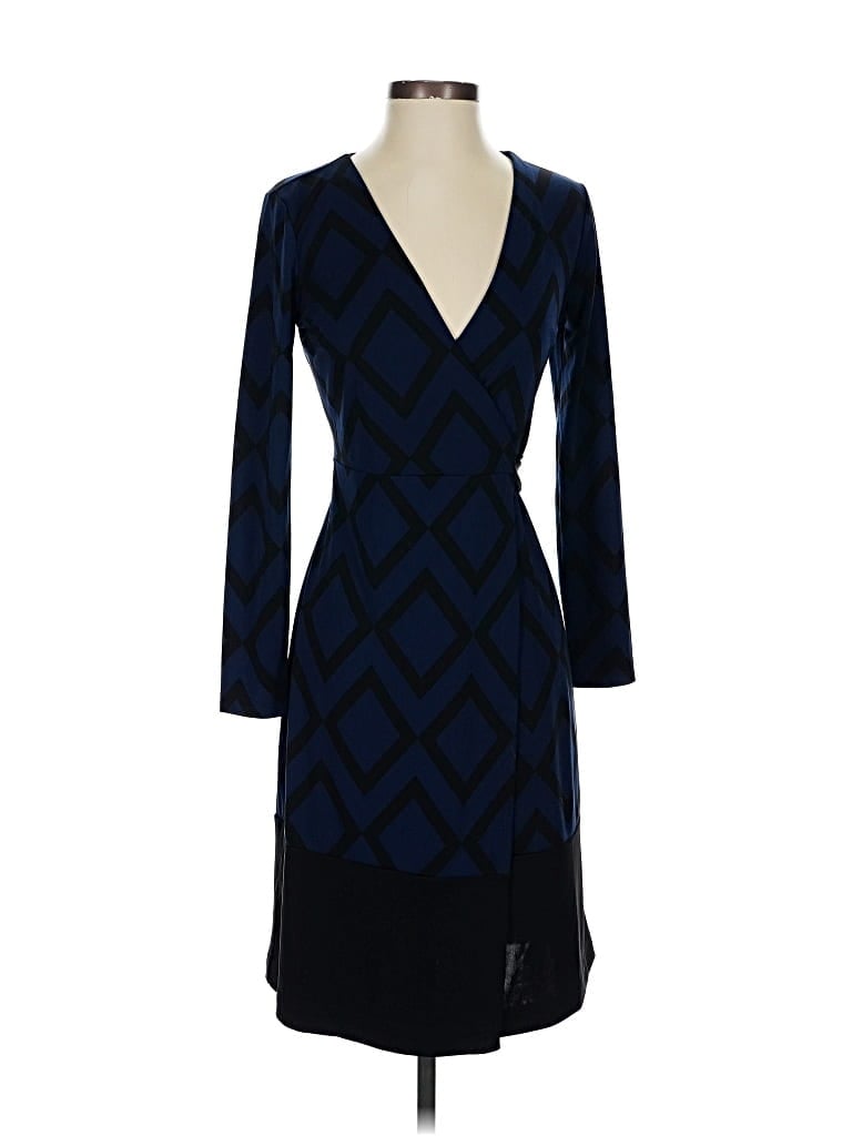 Pre-owned Ann Taylor Cocktail Dress In Blue