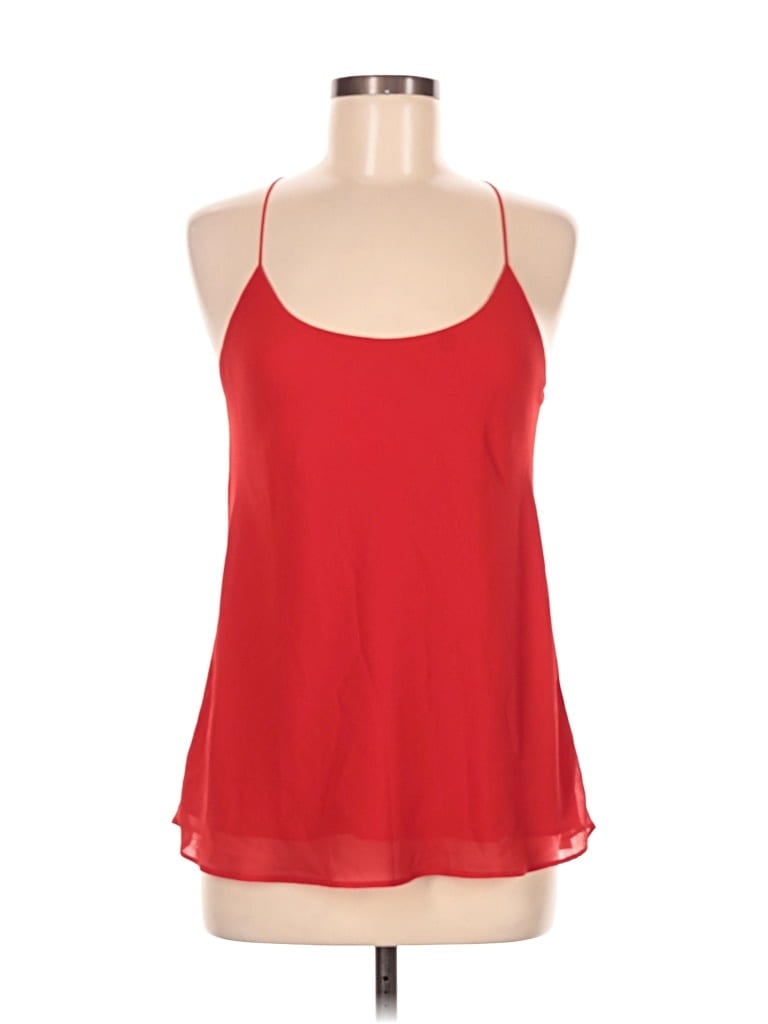 Pre-owned Be Cool Tank Top Red Halter Neckline Tops