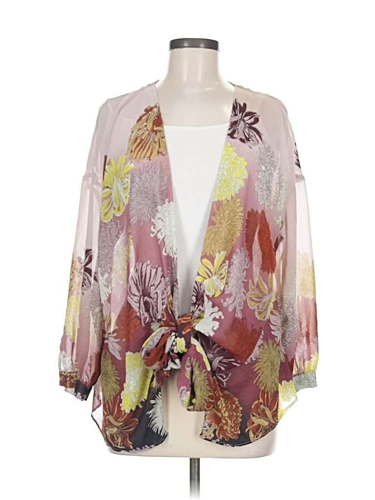 Pre-owned Zara Basic Kimono In Pink