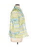 Elementz Stripes Green 3/4 Sleeve Blouse Size XL - photo 4