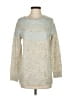 Ann Taylor LOFT Color Block Silver Pullover Sweater Size XS - photo 1