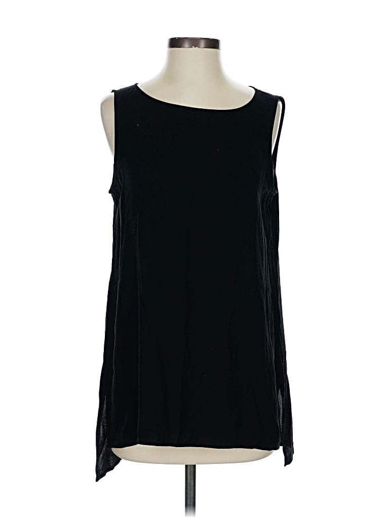 Pre-owned Eileen Fisher Sleeveless Blouse In Black