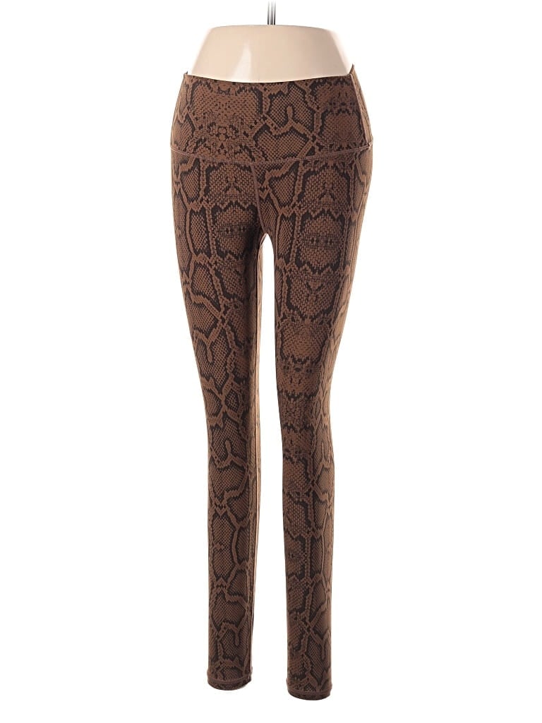 Pre-owned Varley Leggings In Brown