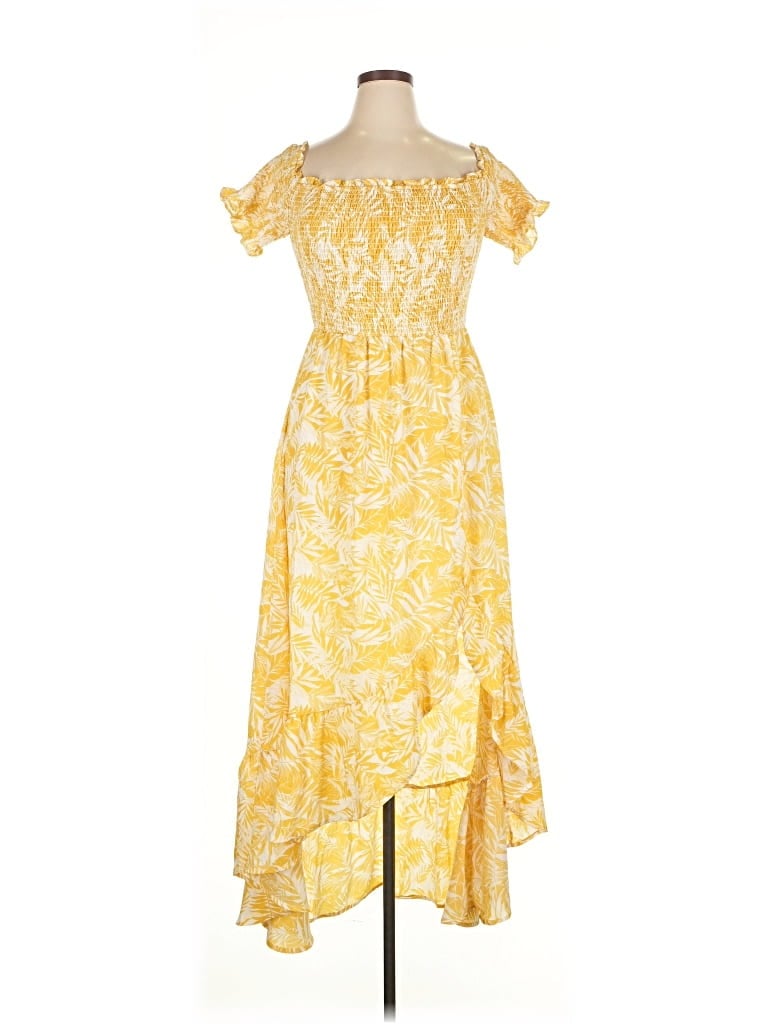 MI AMI Pre-owned Casual Dress In Yellow