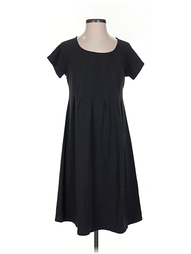 Pre-owned Jjill Casual Dress In Black