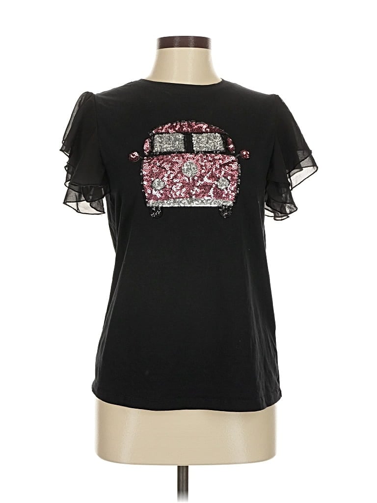 Pre-owned Assorted Brands Short Sleeve T-shirt In Black