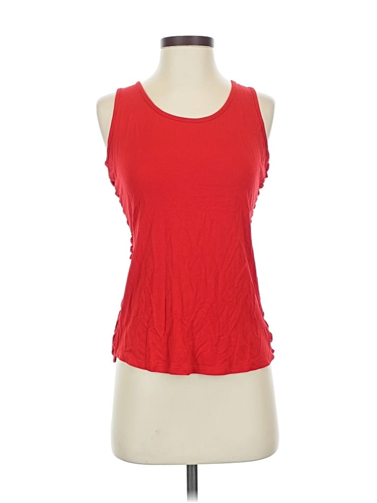 Pre-owned Venus Sleeveless Top Red Scoop Neck Tops