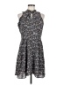 Ann Taylor LOFT 100% Polyester Paisley Gray Casual Dress Size 6 - photo 1