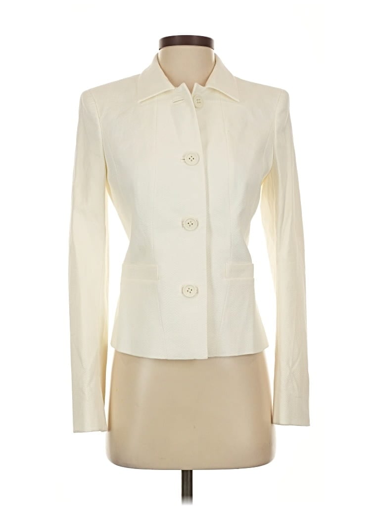 Pre-owned Brooks Brothers Blazer Jacket In White