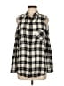 Drew Ivory Sleeveless Button-Down Shirt Size M - photo 1