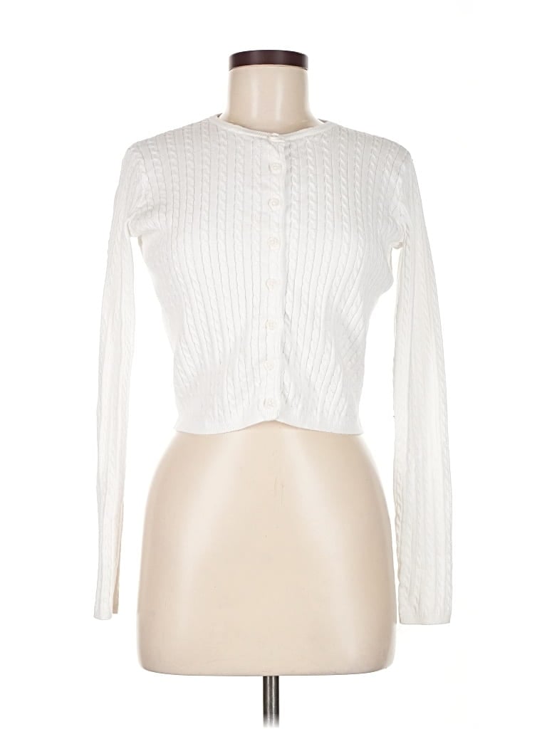 BRANDY MELVILLE Pre-owned Cardigan Sweater In White