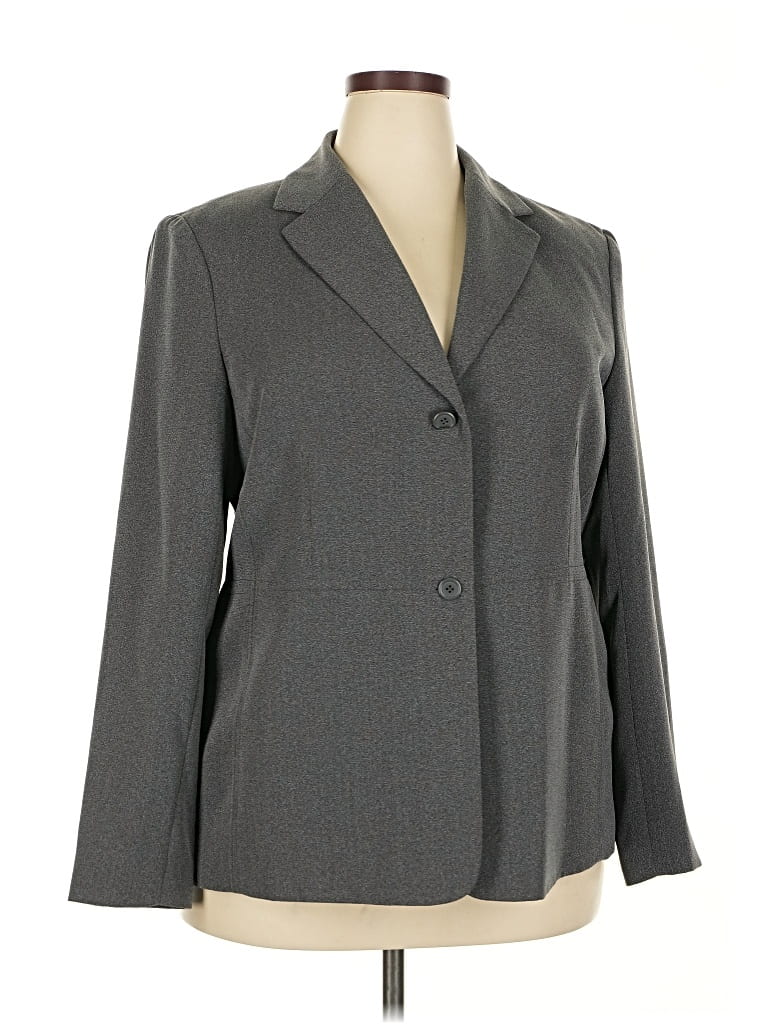 Pre-owned Style & Co Blazer Jacket In Gray