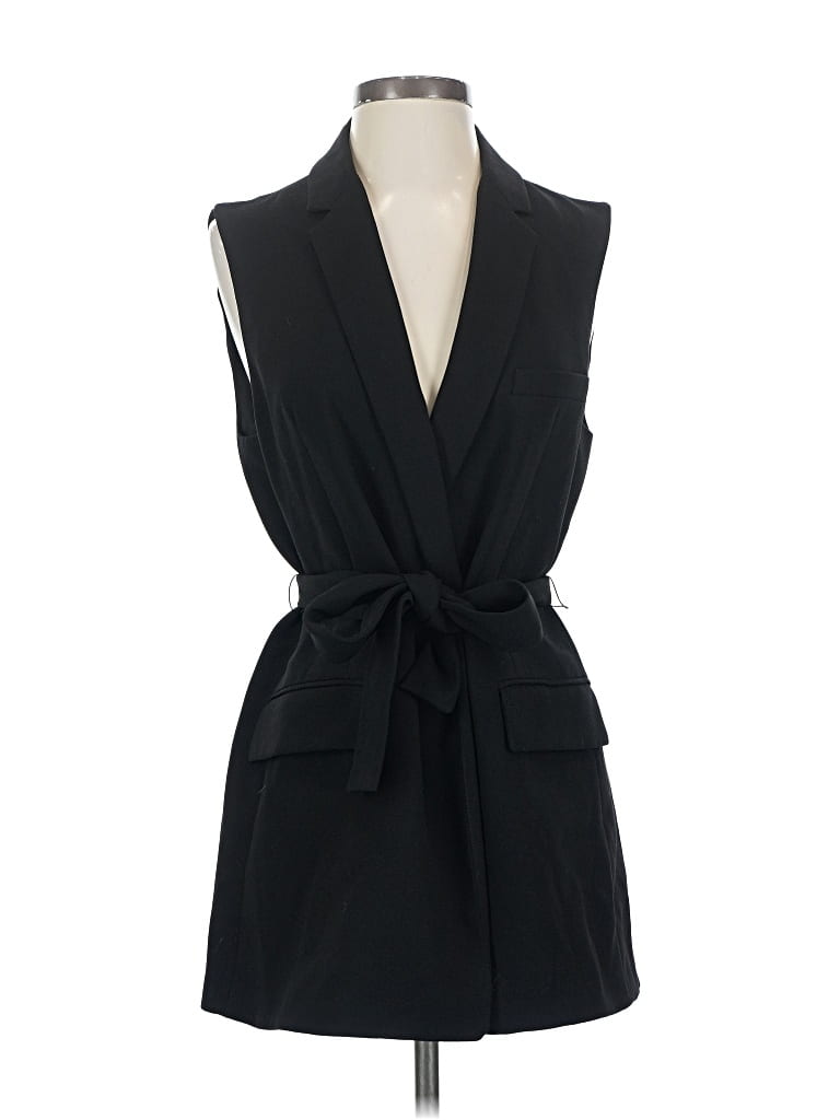 Pre-owned Zara Tuxedo Vest In Black