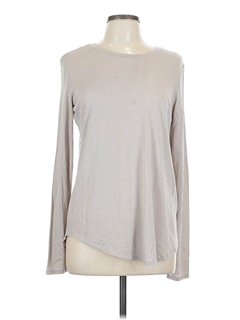 Pre-owned Vince Long Sleeve T-shirt In Gray