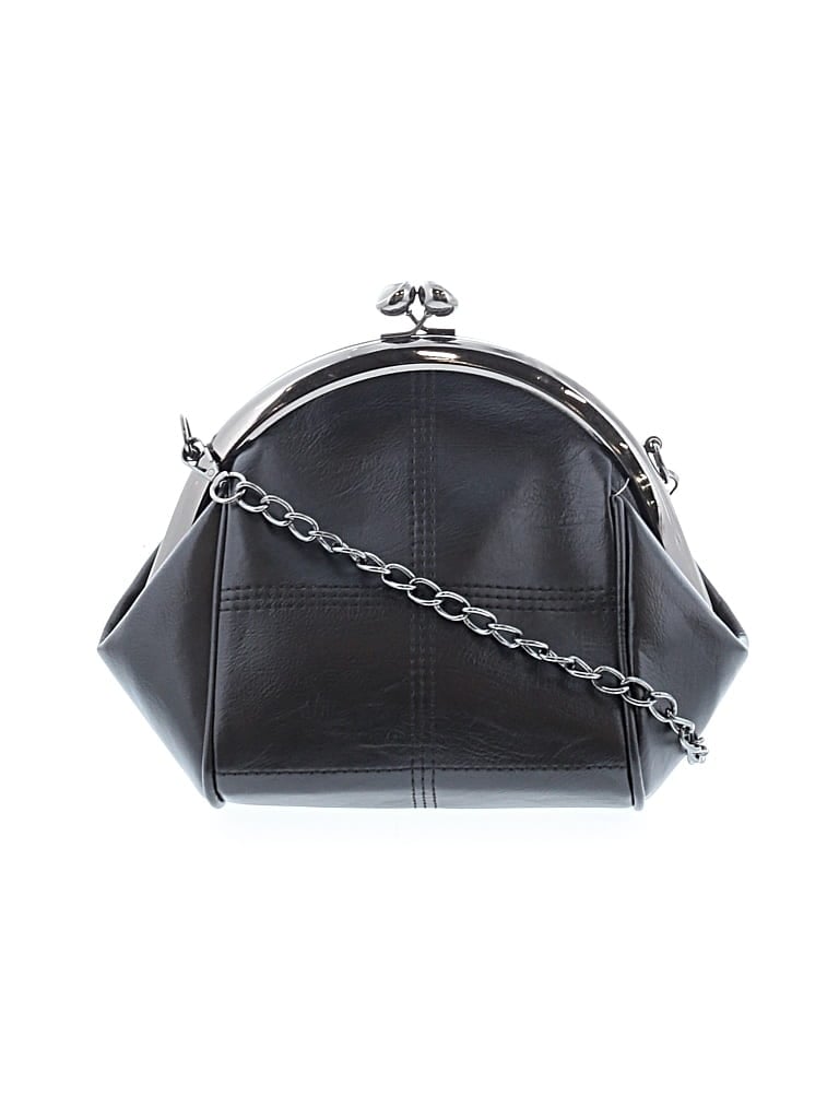 Pre-owned Unbranded Leather Satchel In Black