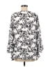 Vince Camuto 100% Polyester Silver 3/4 Sleeve Blouse Size M - photo 2