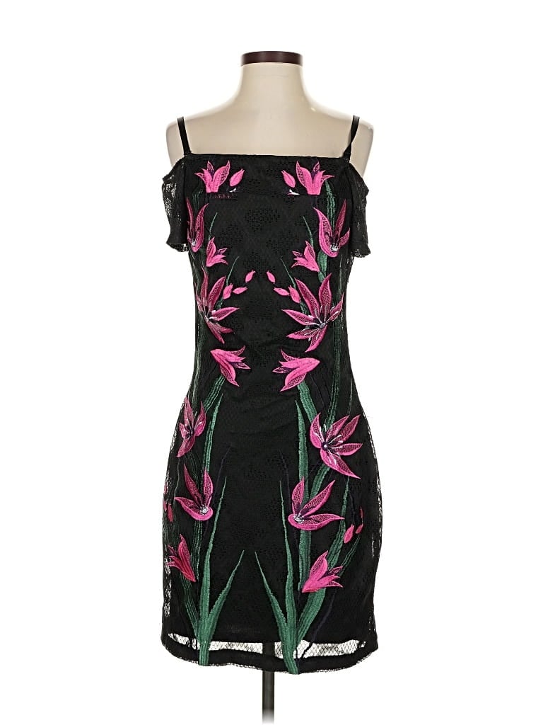 Pre-owned Guess Cocktail Dress In Black