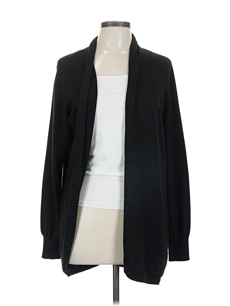 Pre-owned Ella Moss Cardigan Sweater In Black