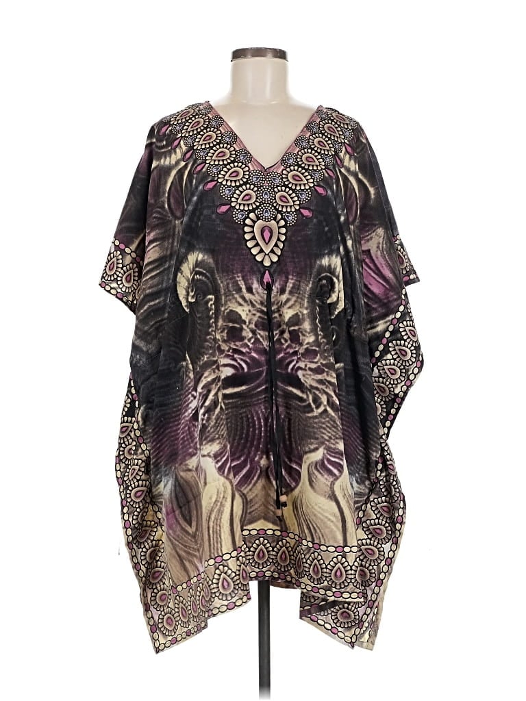 Pre-owned Assorted Brands 3/4 Sleeve Blouse In Purple