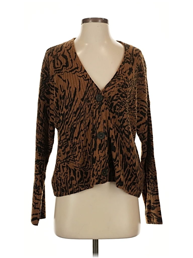 Pre-owned Madewell Cardigan Sweater In Brown