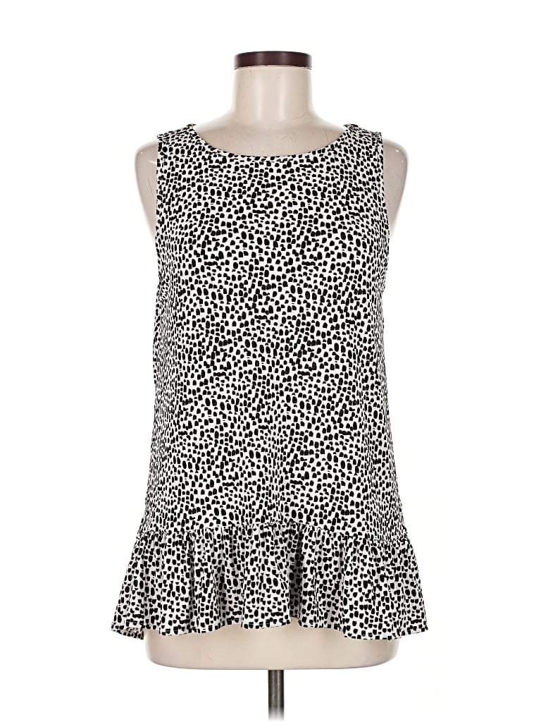 Pre-owned Express Sleeveless Blouse In Black