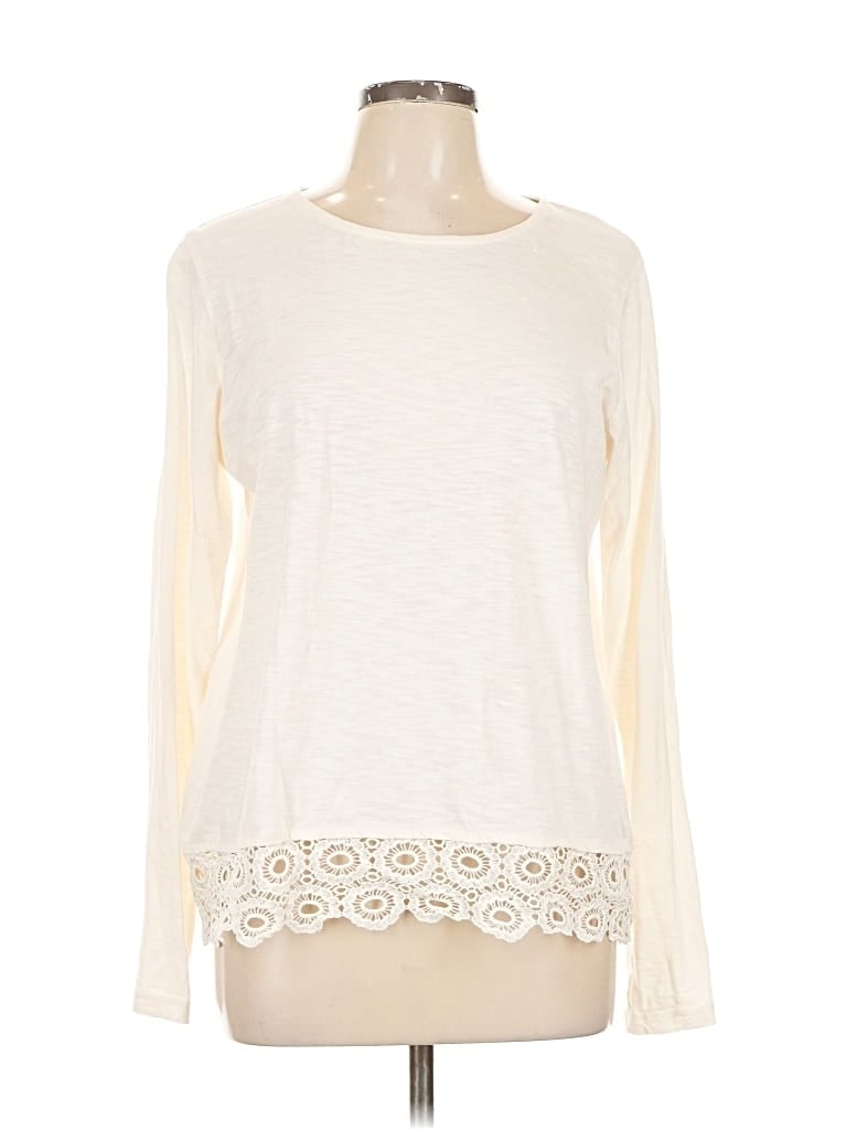 Pre-owned G.h. Bass & Co. Long Sleeve T-shirt In White