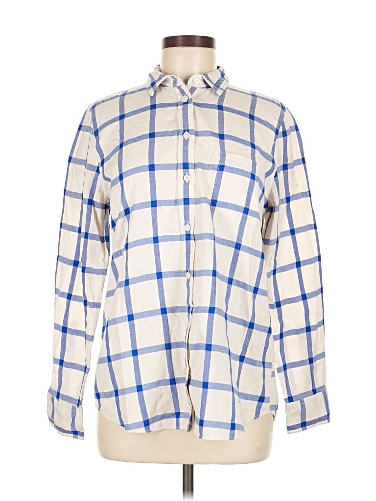 J.CREW FACTORY STORE Pre-owned Long Sleeve Button Down Shirt In White