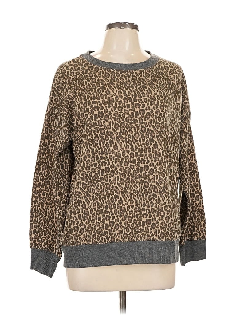 Pre-owned Splendid Pullover Sweater In Brown