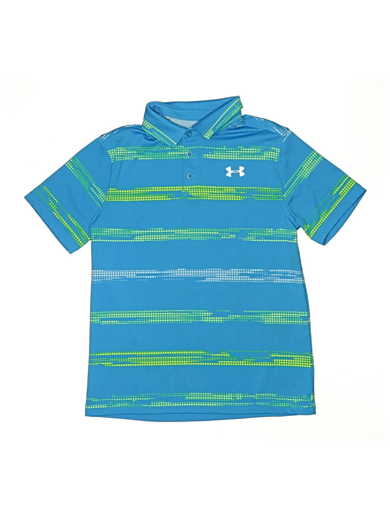 Pre-owned Under Armour Kids' Short Sleeve Top Blue Tops