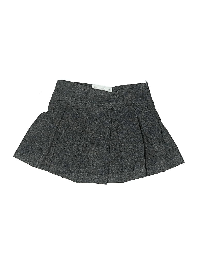 Pre-owned Zara Kids' Skirt In Gray
