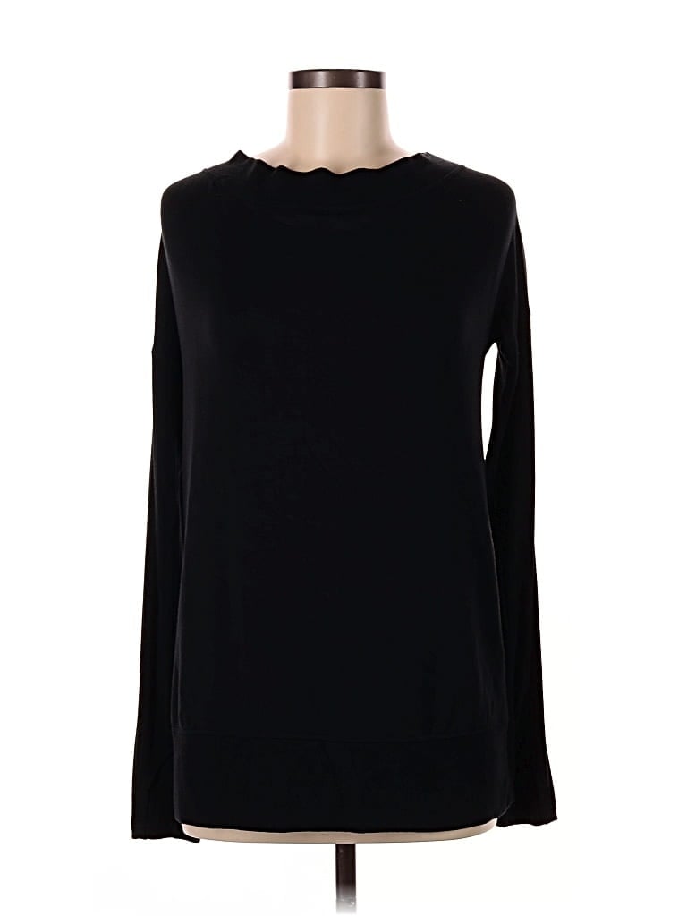 Pre-owned Athleta Long Sleeve T-shirt In Black