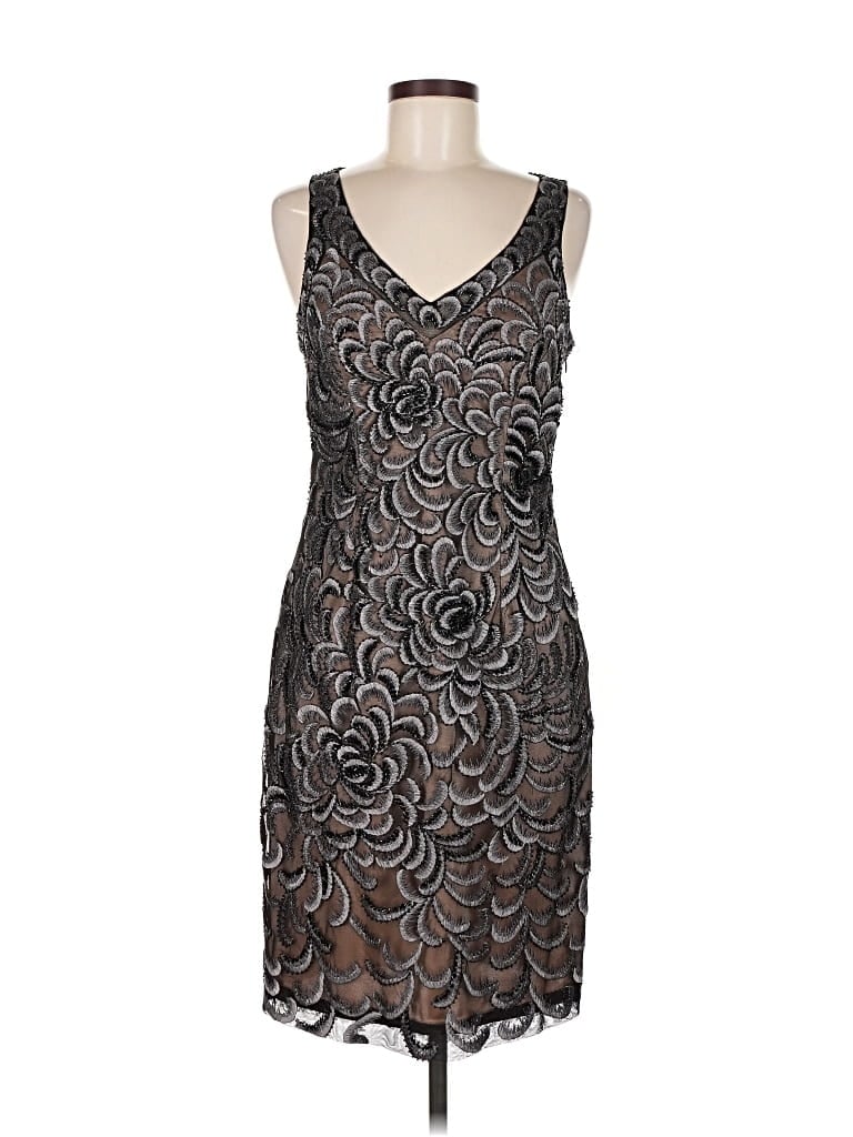 Pre-owned Sue Wong Cocktail Dress In Gray