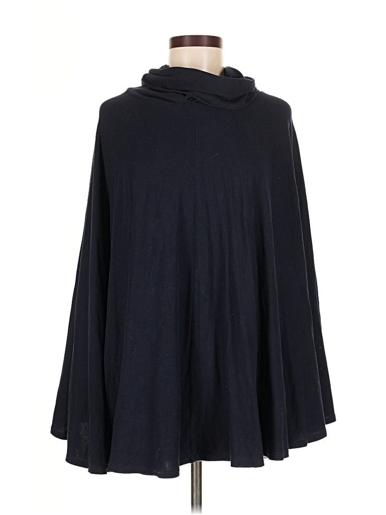 Pre-owned J.crew Factory Store Poncho In Black