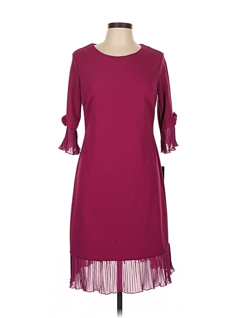 Pre-owned Glamour Cocktail Dress In Burgundy