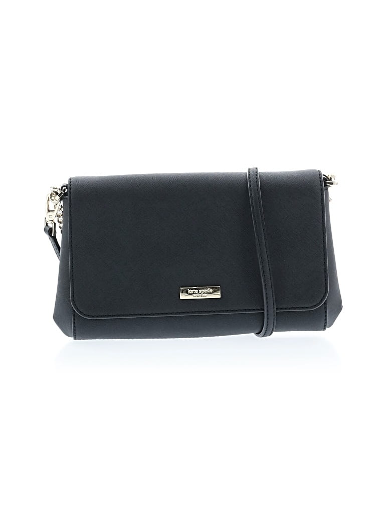 Pre-owned Kate Spade New York Leather Crossbody Bag In Black