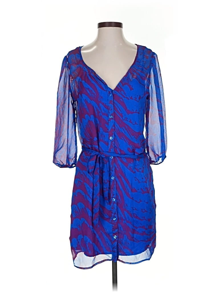 Pre-owned Express Casual Dress In Blue
