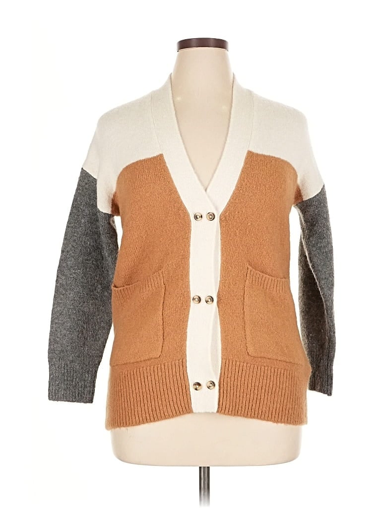 Pre-owned Madewell Cardigan Sweater In Brown