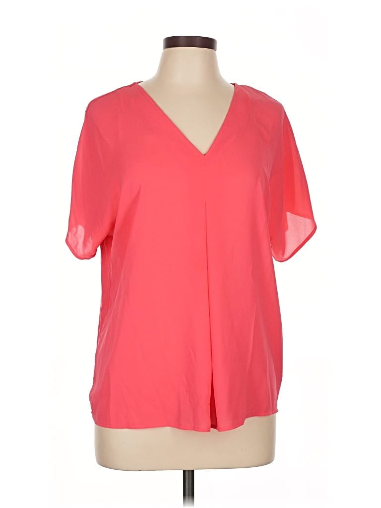 Pre-owned Michael Michael Kors Short Sleeve Blouse In Pink