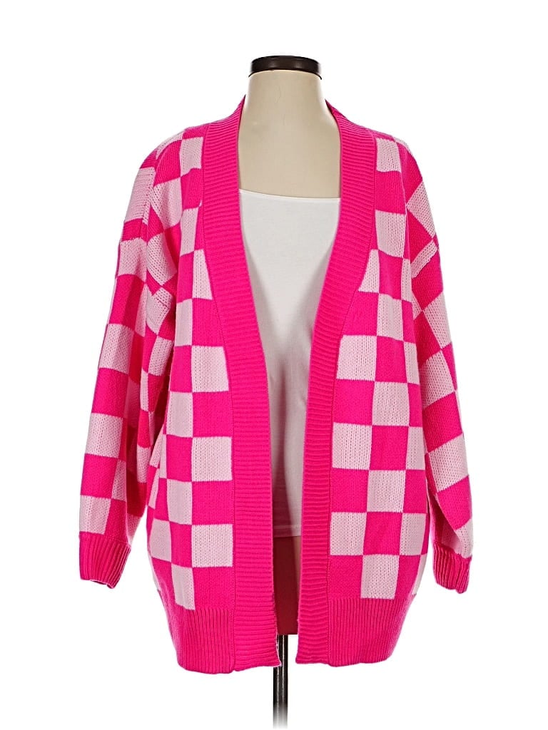 Pre-owned Unbranded Cardigan Sweater In Pink
