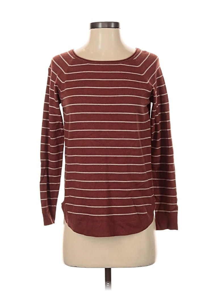 Pre-owned Pink Clover Pullover Sweater In Burgundy