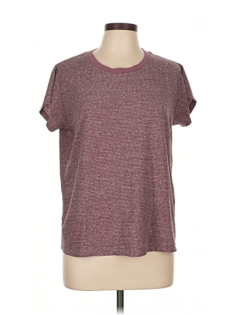 LOVESTITCH Pre-owned Short Sleeve T-shirt In Burgundy
