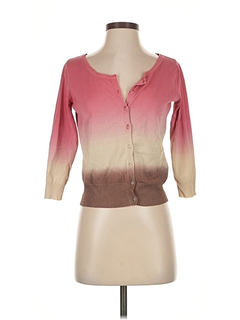 Pre-owned Context 3/4 Sleeve Top Pink Sweetheart Neckline Tops
