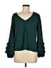 Amanda Uprichard 100% Polyester Green Long Sleeve Blouse Size M - photo 1