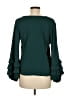 Amanda Uprichard 100% Polyester Green Long Sleeve Blouse Size M - photo 2