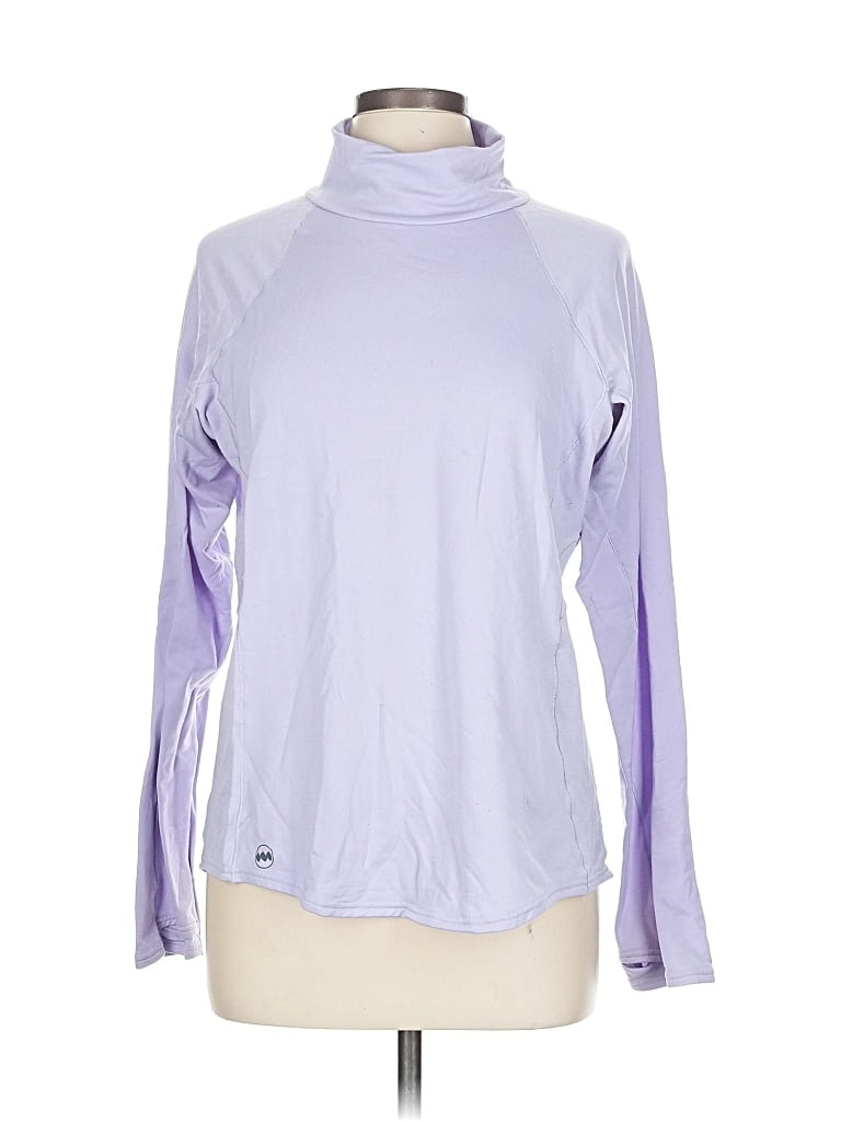 Pre-owned Janji Turtleneck Sweater In Purple
